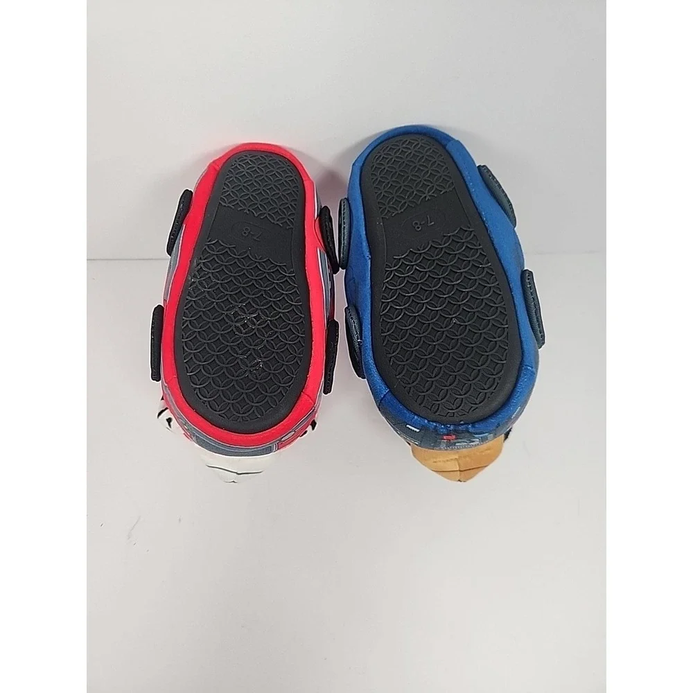 PAW Patrol Toddler Boys 3D Plush Slippers Size 7-8 Chase Marshall House Shoes